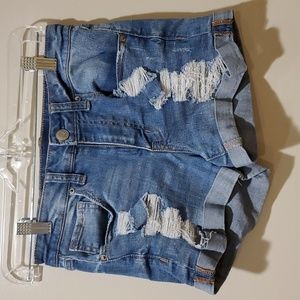 Aeropostale High Waisted Midi Shorts